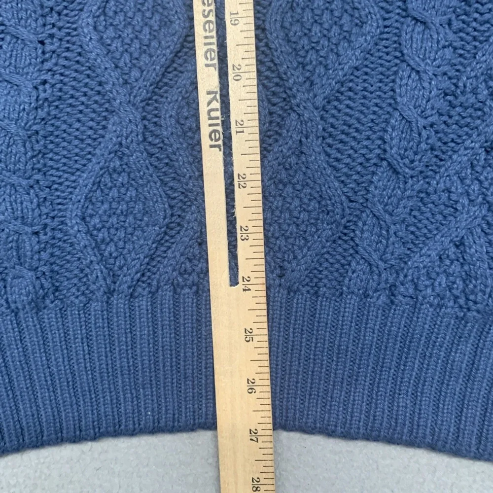 VTG Lord Jeff 100% Cotton Long Sleeve Sweater Size Large Blue Made In USA NEW - Picture 8 of 9